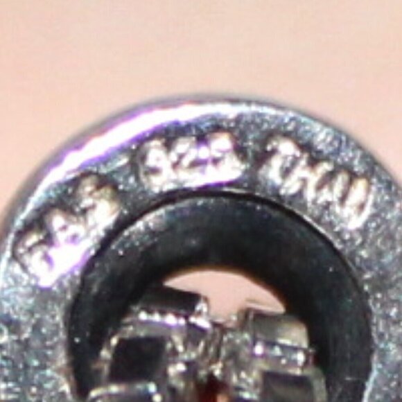 Sterling Silver Blue Stone Adjustable Bracelet - Picture 6 of 6